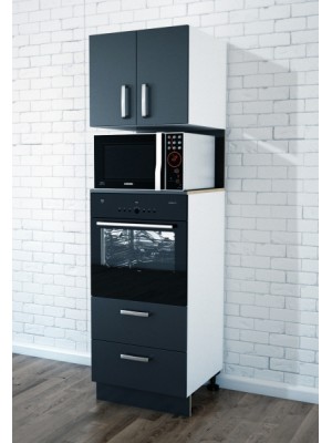 2 Drawers 2 Doors Wall Oven Cabinet (+$83.00)